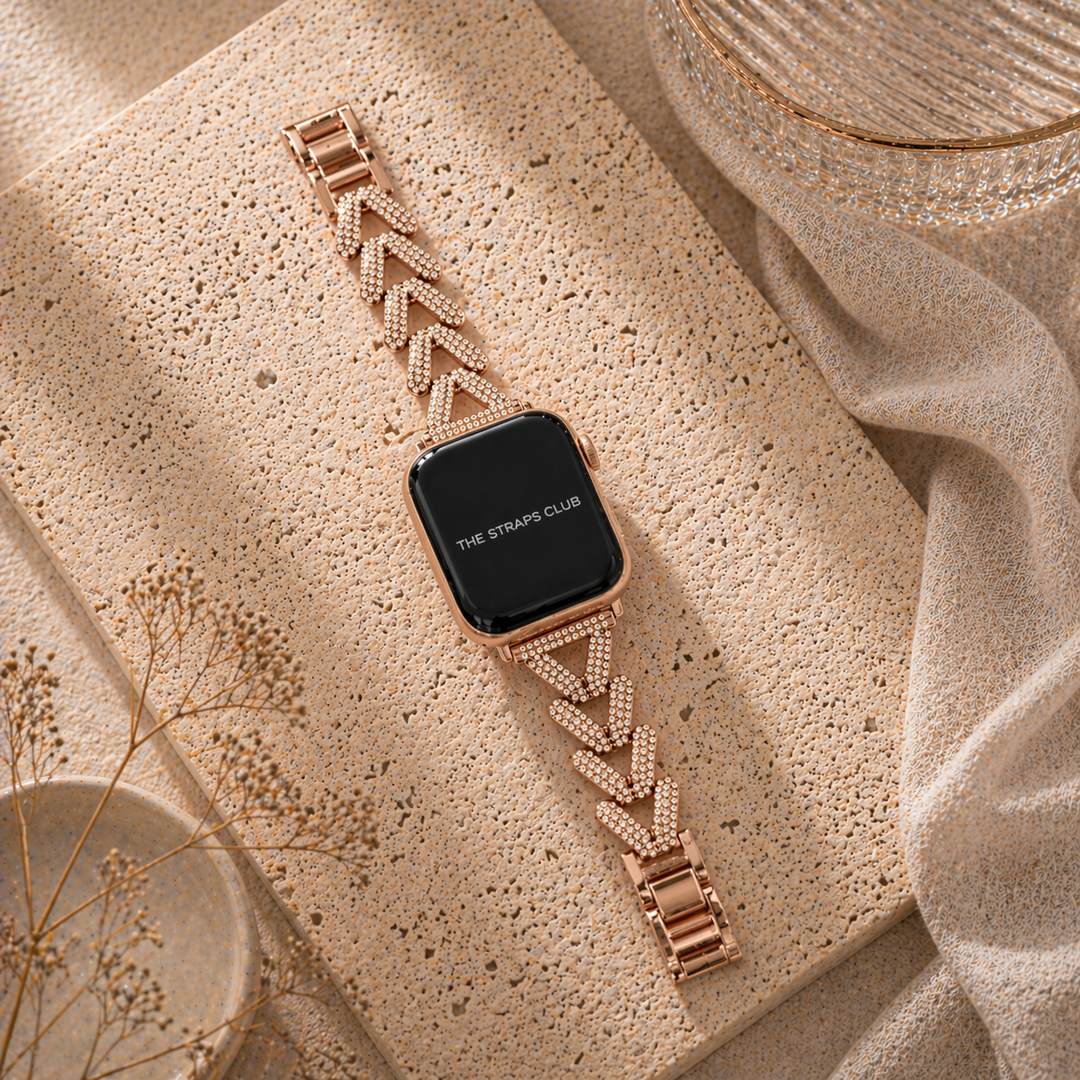 The diamond V Apple Watch Strap
