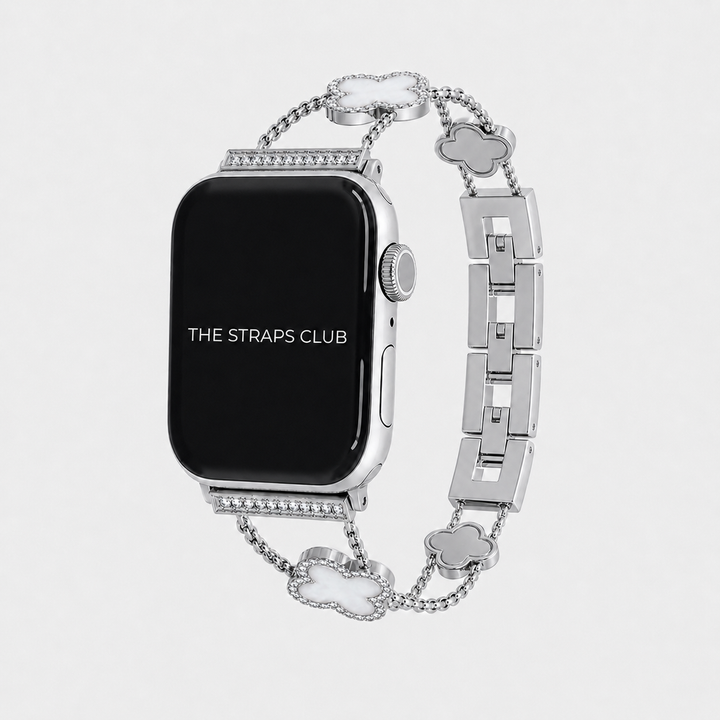 The Clover Pearl Apple Watch Strap