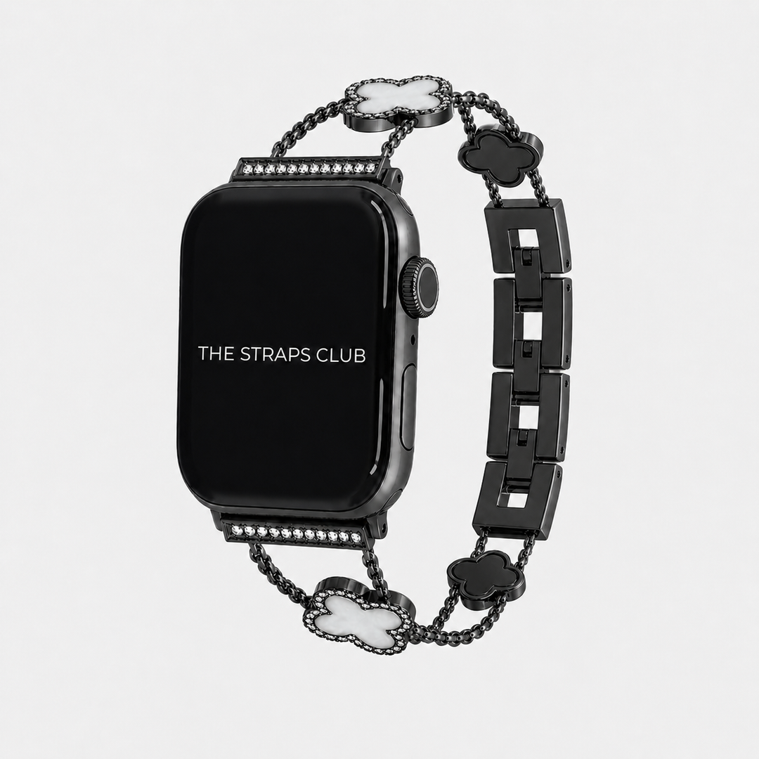 The Clover Pearl Apple Watch Strap